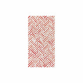 Papersoft Napkins Greek Key Red Guest Towels (Pack of 20)